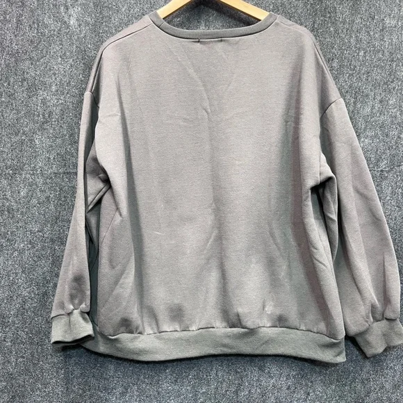 Romwe Skull & Butterfly Graphic Sweatshirt Size L - Picture 6 of 8